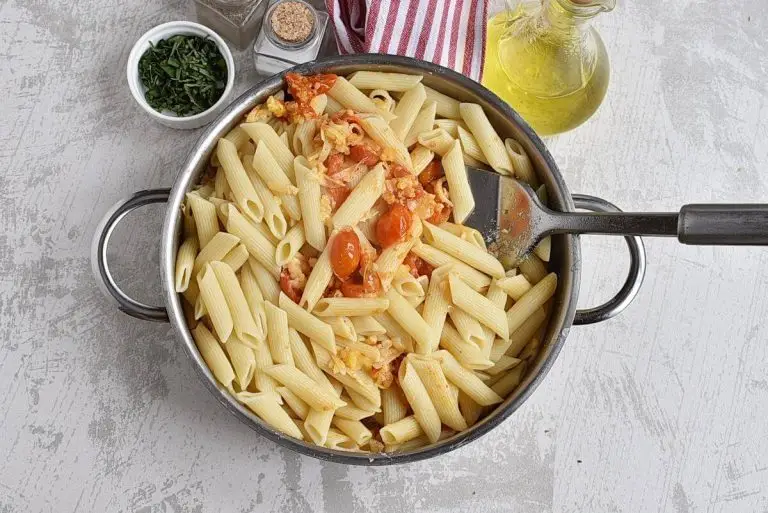 Step 5 - Tomato Basil Penne Pasta