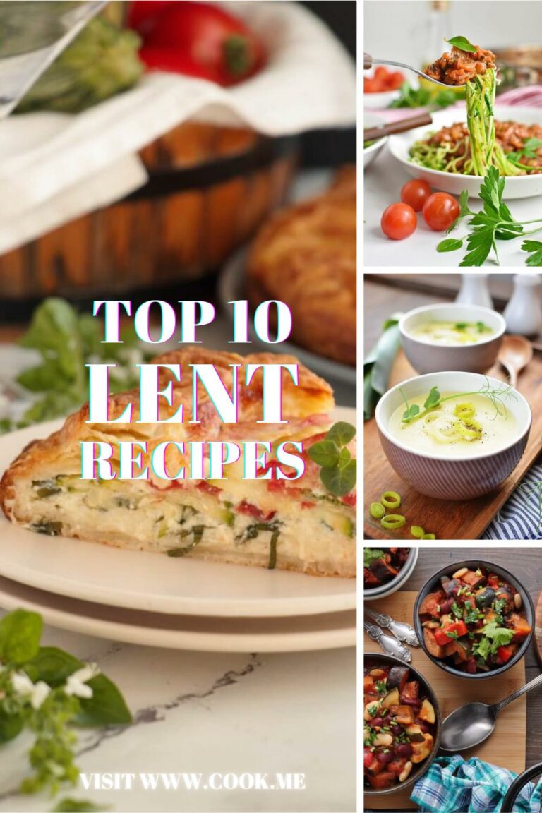 Top 10 Lent Recipes - Cook.me Recipes