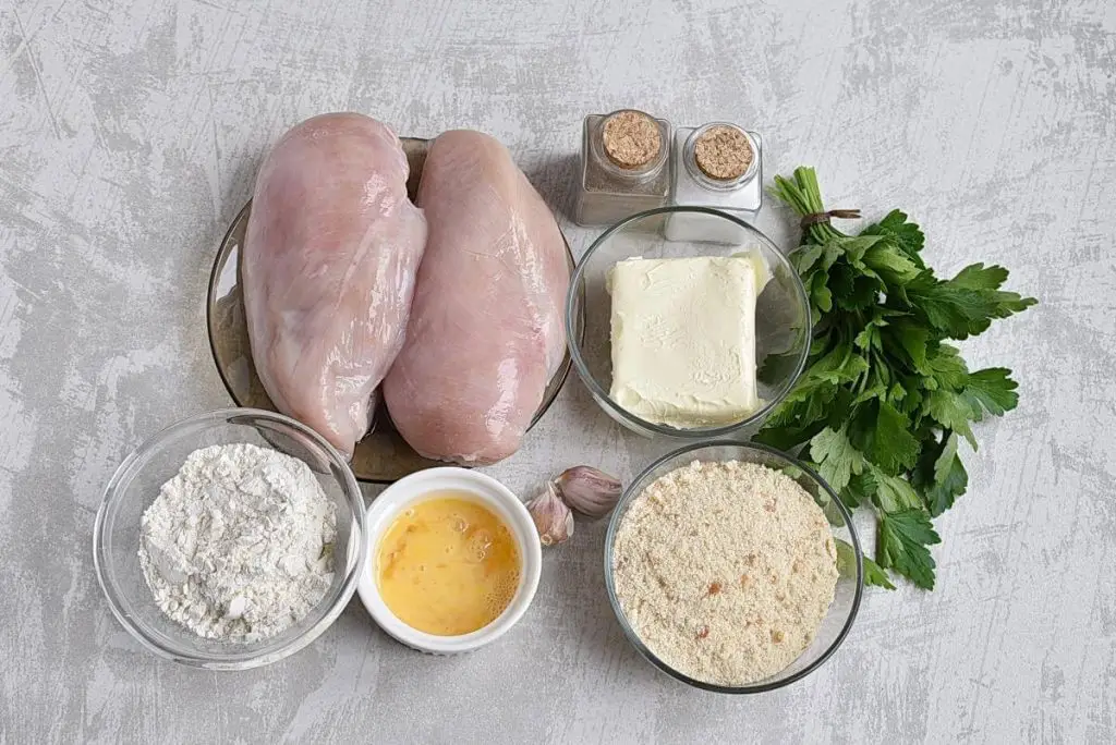 Ingredients for Chicken Kiev