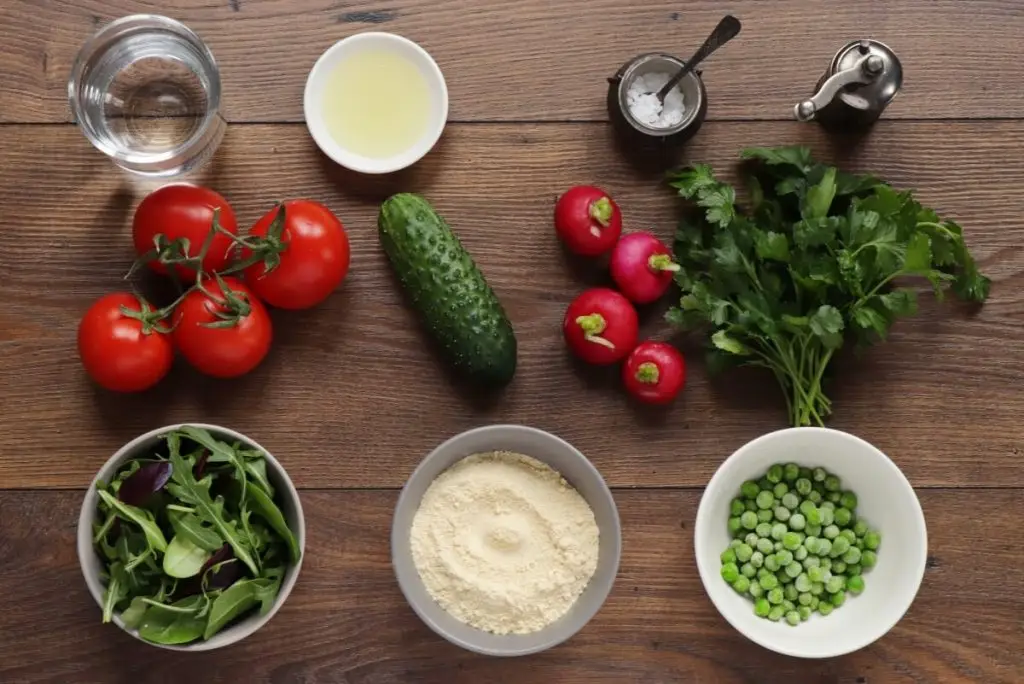 Ingredients for Chickpea and Parsley Pancakes