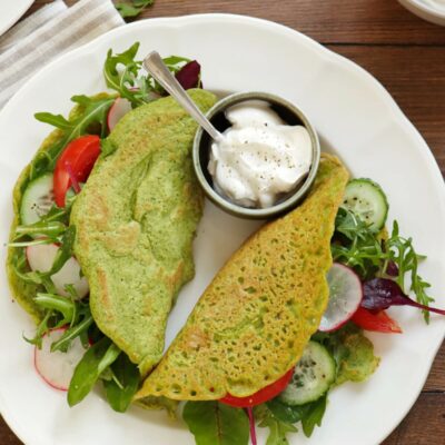 Chickpea and Parsley Pancakes Recipe-Healthy Pancakes-Vegan Pancakes-Dairy Free Pancakes