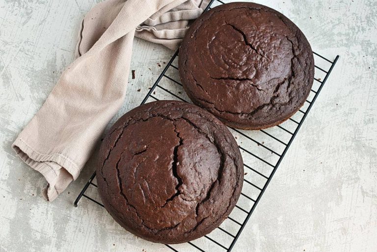 Step 9 - Dalgona Coffee Chocolate Cake