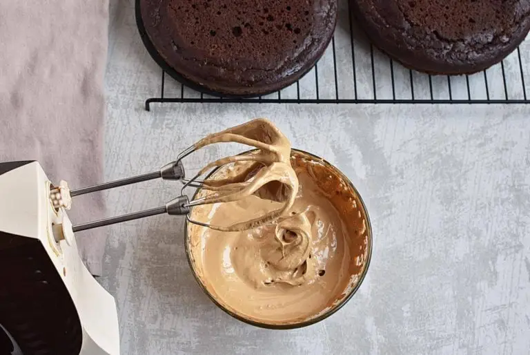 Step 10 - Dalgona Coffee Chocolate Cake