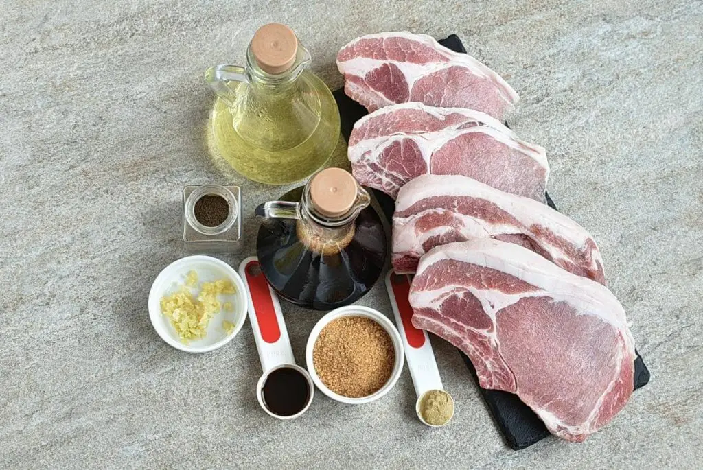 Ingredients for Great Pork Chop Marinade