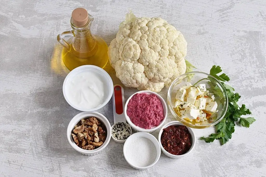 Ingredients for Harissa-Roasted Cauliflower