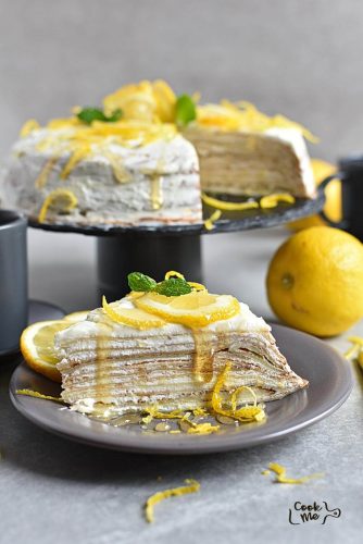 Lemon Drizzle Mille Crêpe Cake