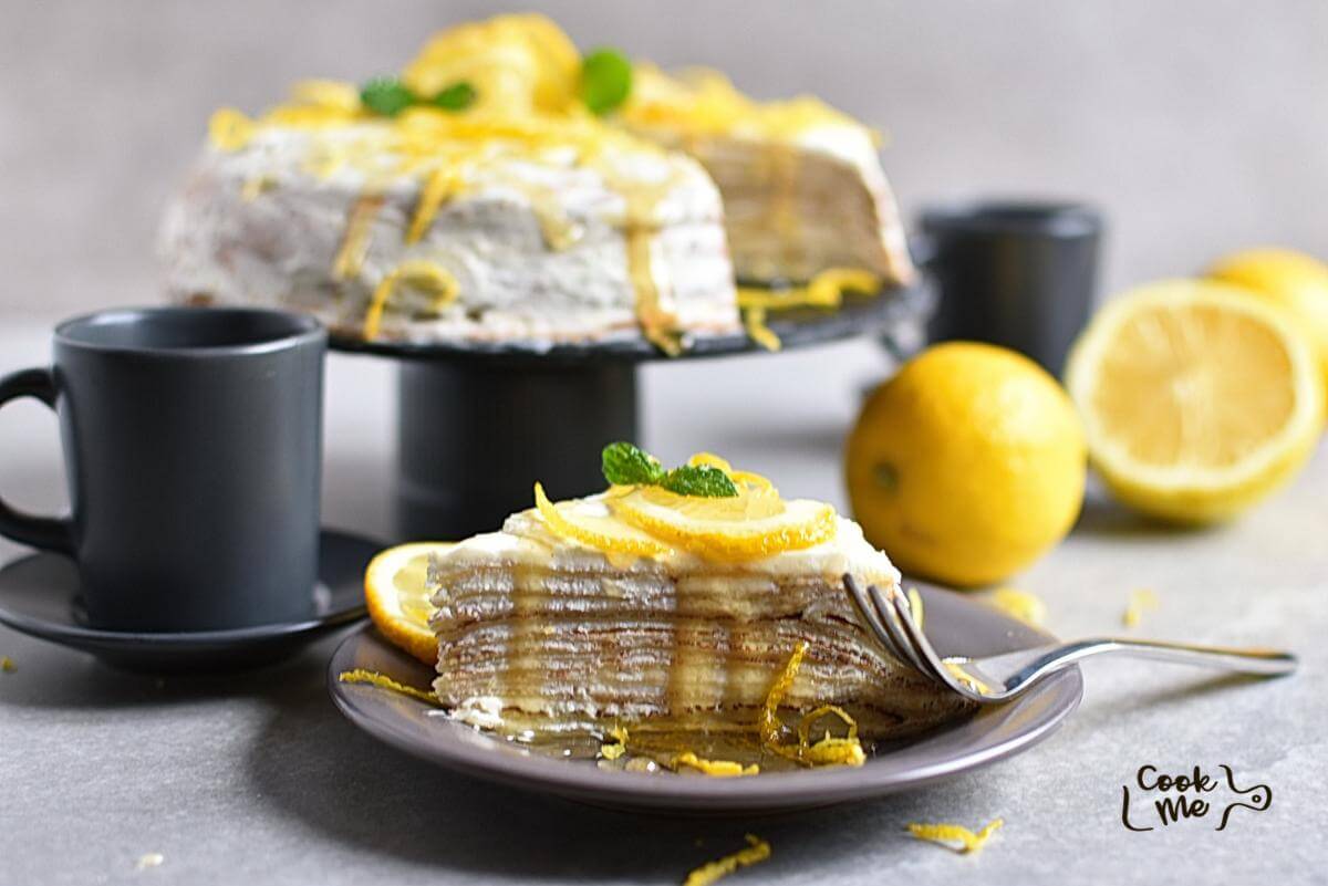 Lemon Drizzle Mille Crêpe Cake