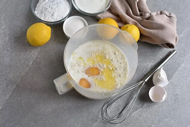 Step 1 - Lemon Drizzle Mille Crêpe Cake