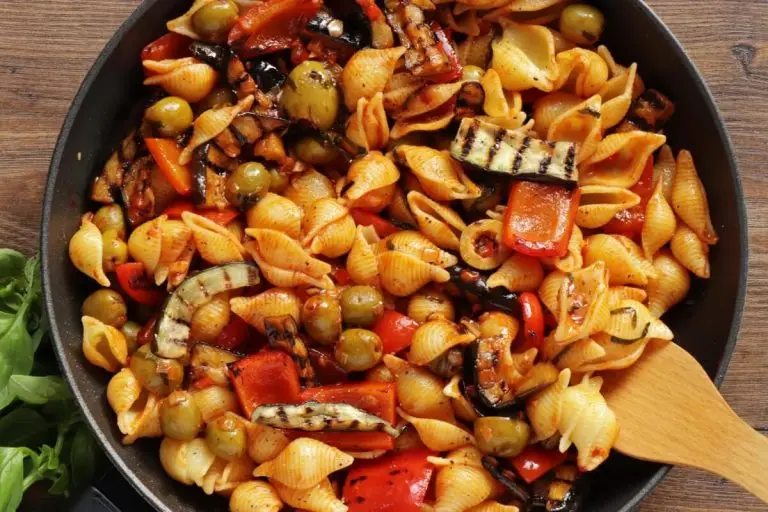 Step 8 - Pasta with Roasted Eggplant & Burrata