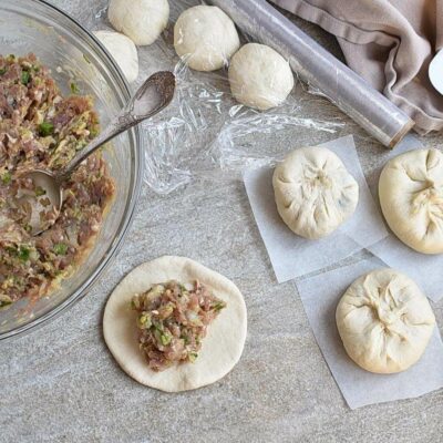 Pork and Chive Steamed Buns recipe - step 10