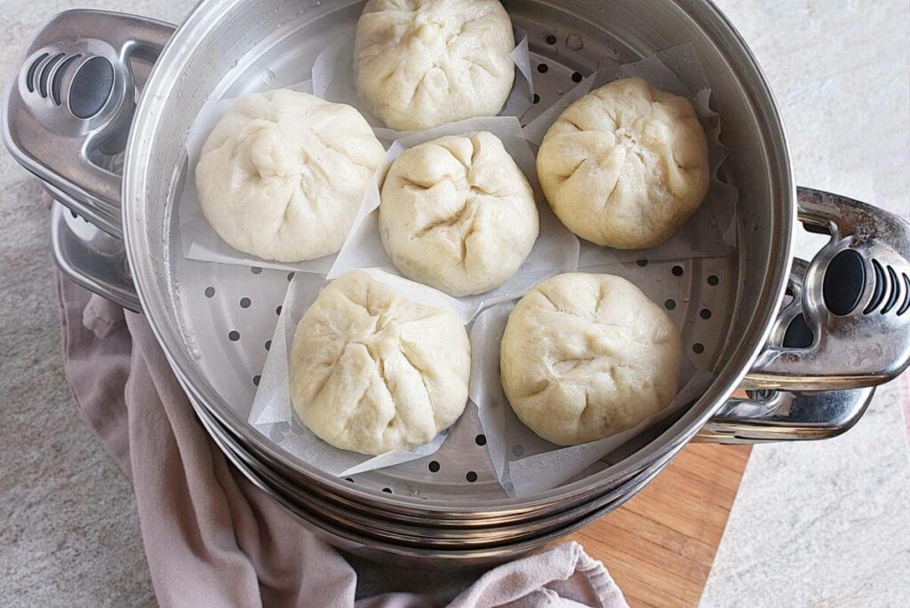 Pork and Chive Steamed Buns recipe - step 11
