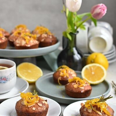 Rosemary & Lemon Muffins Recipes– Homemade Rosemary & Lemon Muffins – Easy Rosemary & Lemon Muffins