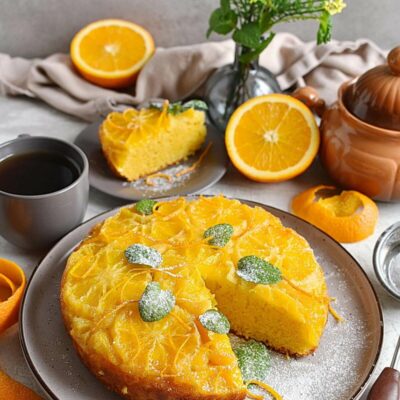 Sticky Orange Cake Recipes– Homemade Sticky Orange Cake – Easy Sticky Orange Cake