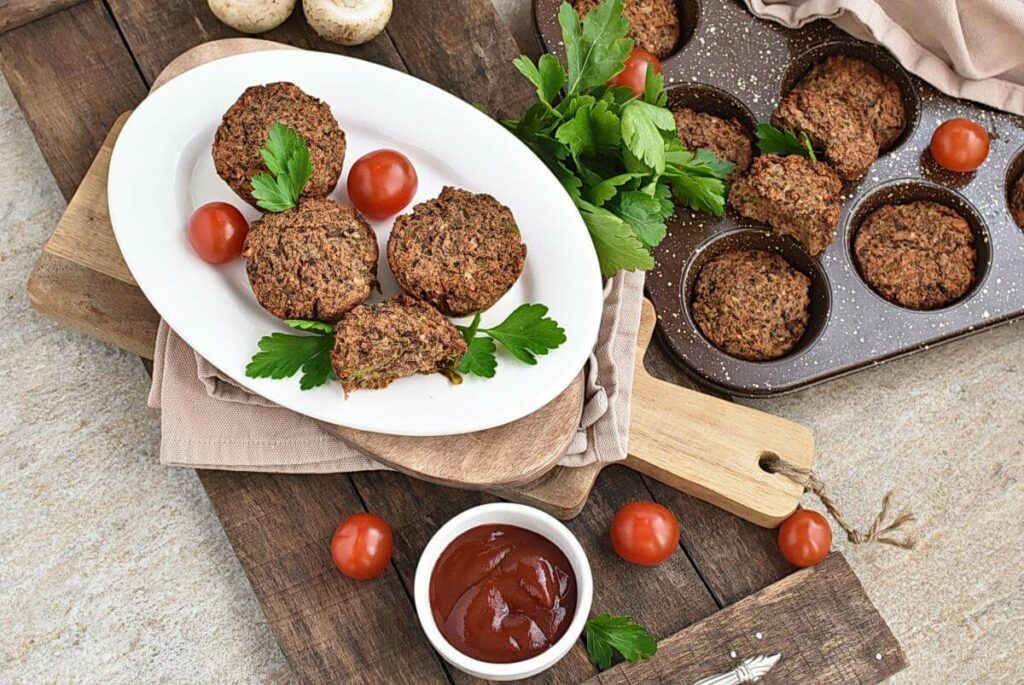 How to serve Vegetarian Mushroom “Meatloaf” Cups