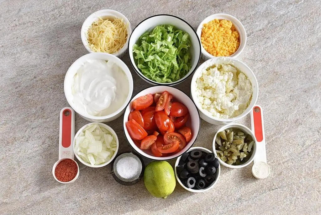 Ingredients for Best-Ever Taco Dip