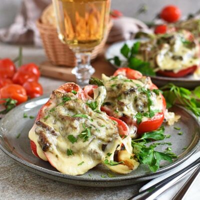 Cheesesteak Stuffed Peppers Recipes– Homemade Cheesesteak Stuffed Peppers – Easy Cheesesteak Stuffed Peppers