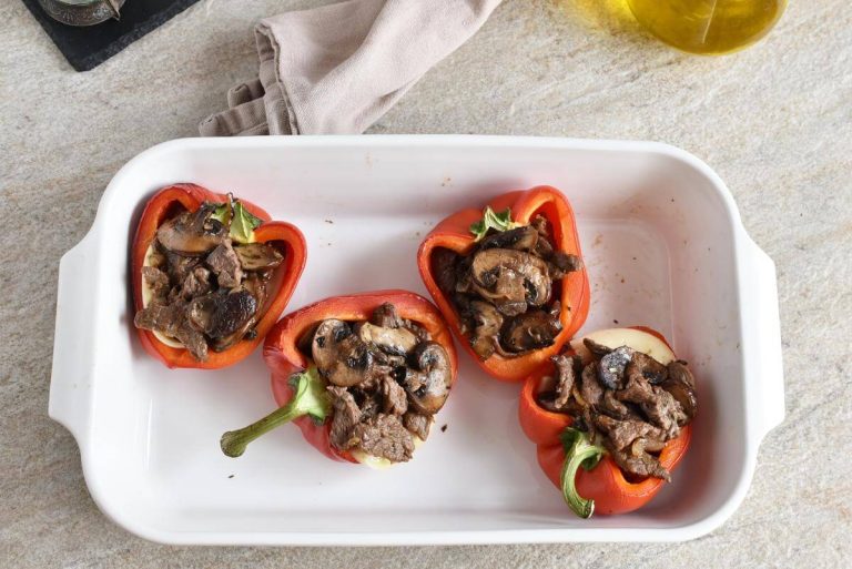 Step 5 - Low Carb Cheesesteak Stuffed Peppers