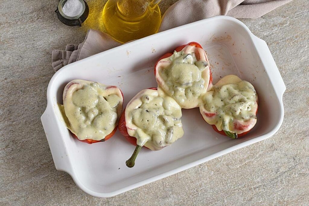 Low Carb Cheesesteak Stuffed Peppers recipe - step 6