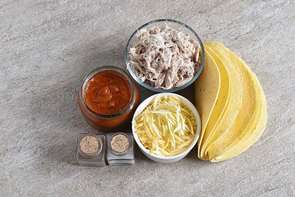 Ingredients for Easy Chicken Enchiladas