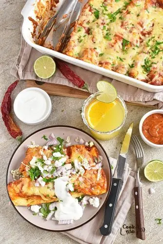 Easy Chicken Enchiladas