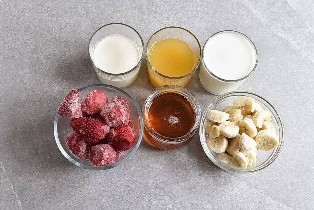 Ingredients for Frozen Fruit Smoothie