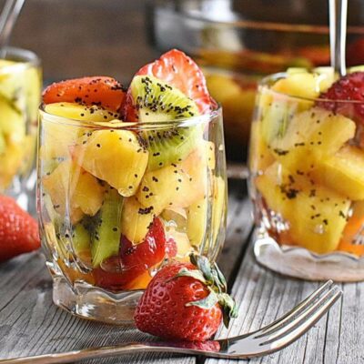 How to serve Fruit with Poppy Seed Dressing