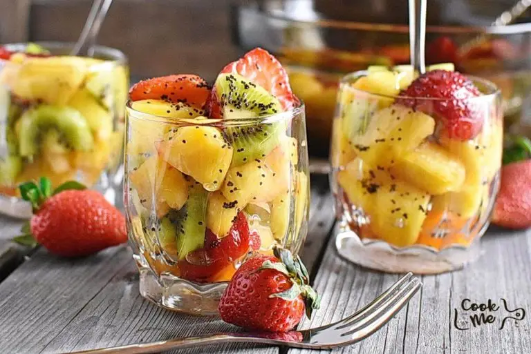 Step 6 - Fruit with Poppy Seed Dressing