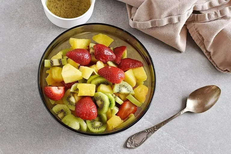 Step 4 - Fruit with Poppy Seed Dressing
