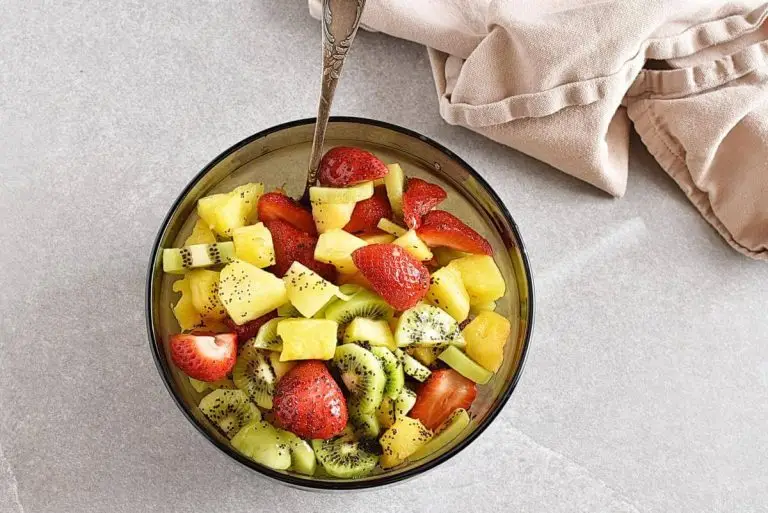 Step 5 - Fruit with Poppy Seed Dressing