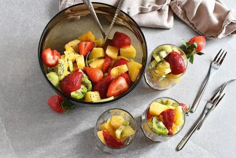 Step 6 - Fruit with Poppy Seed Dressing