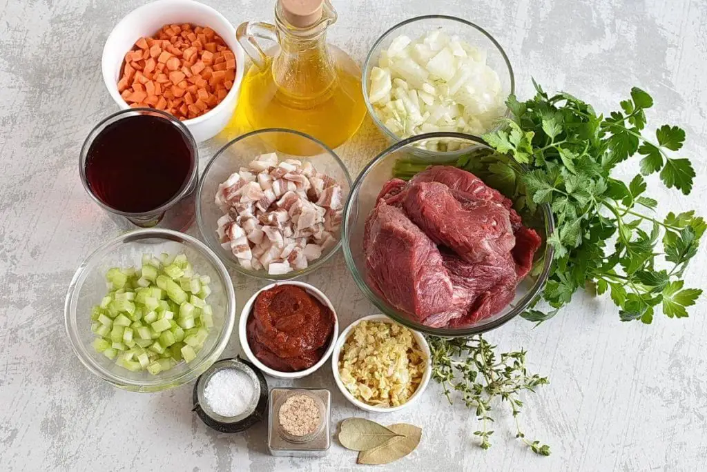 Ingredients for Italian Pot Roast