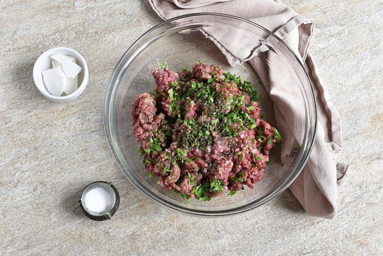 Step 1 - Low Carb Savory Herb Beef Patties