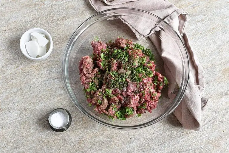 Step 1 - Low Carb Savory Herb Beef Patties