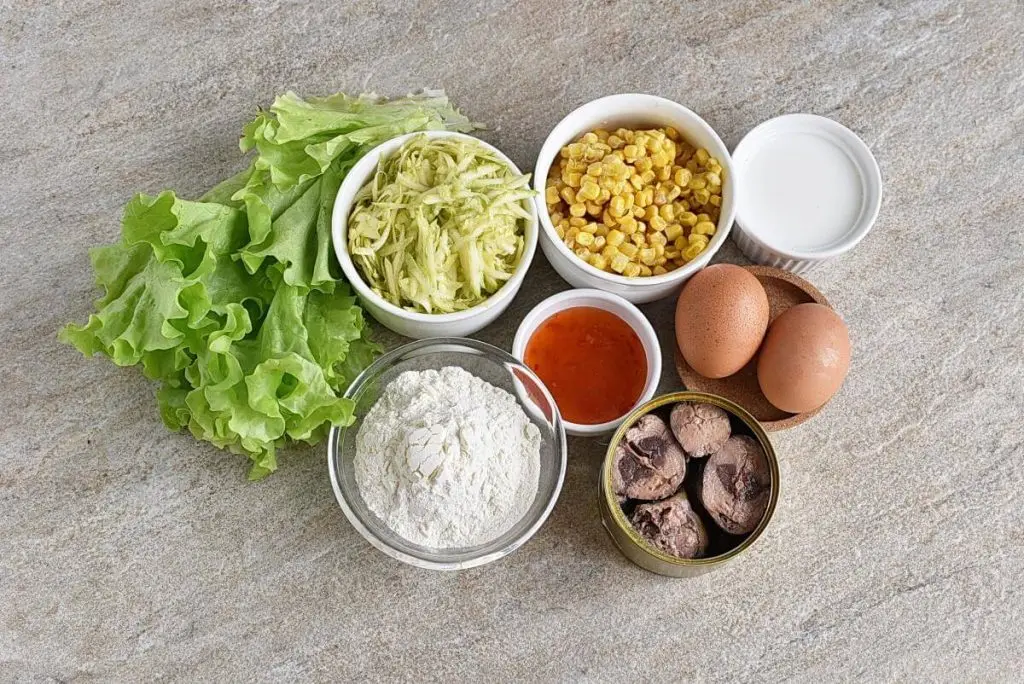 Ingredients for Tuna and Corn Fritters