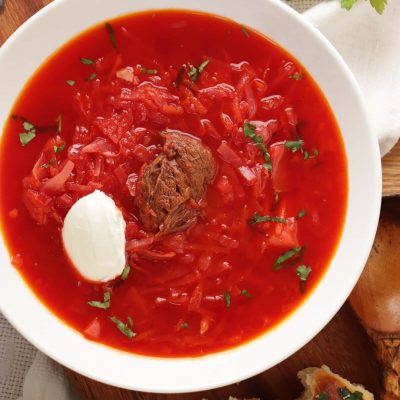 Ukrainian Borscht Recipe-Best Authentic Ukrainian Borscht Soup Recipe-Ukrainian Red Borscht-Borscht