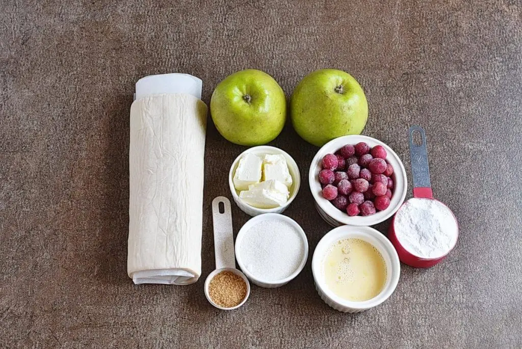 Ingredients for Apple Danish Braid