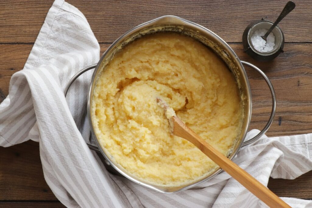 Baked Polenta Squares with Beet Cream recipe - step 2