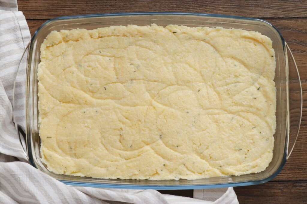 Baked Polenta Squares with Beet Cream recipe - step 4