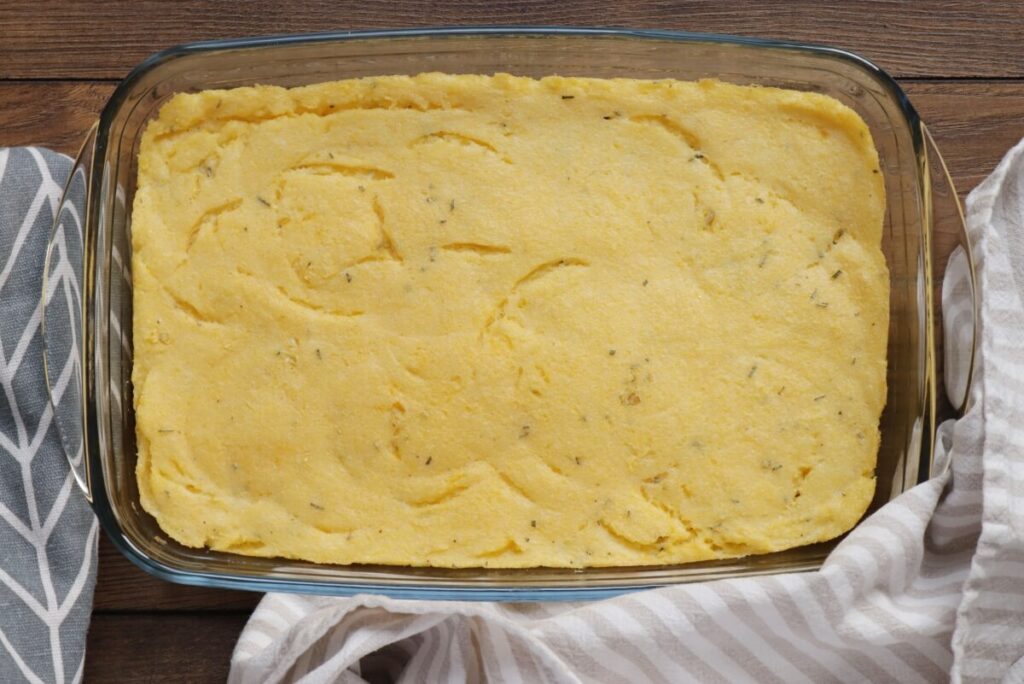 Baked Polenta Squares with Beet Cream recipe - step 5