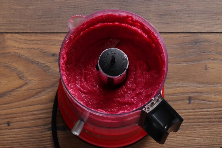Step 6 - Baked Polenta Squares with Beet Cream