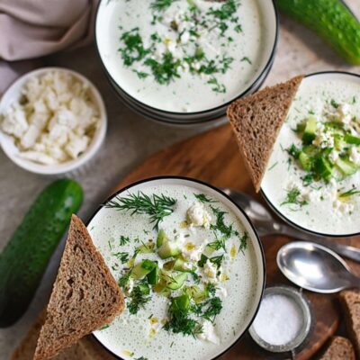 Chilled Cucumber, Dill and Yogurt Soup Recipes– Homemade Chilled Cucumber, Dill and Yogurt Soup – Easy Chilled Cucumber, Dill and Yogurt Soup