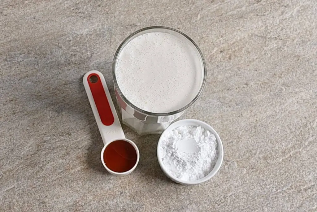 Ingredients for Dairy Free Vanilla Ice Cream