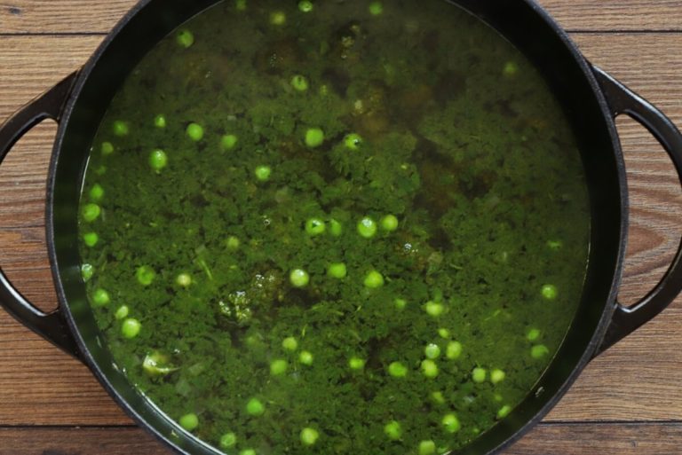 Step 5 - Green Spring Soup
