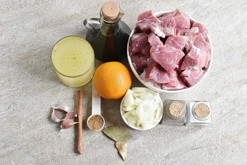 Ingredients for Instant Pot Carnitas