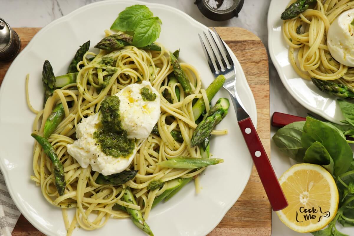Pasta with Asparagus & Buffalo Mozzarella Recipe  Recipes