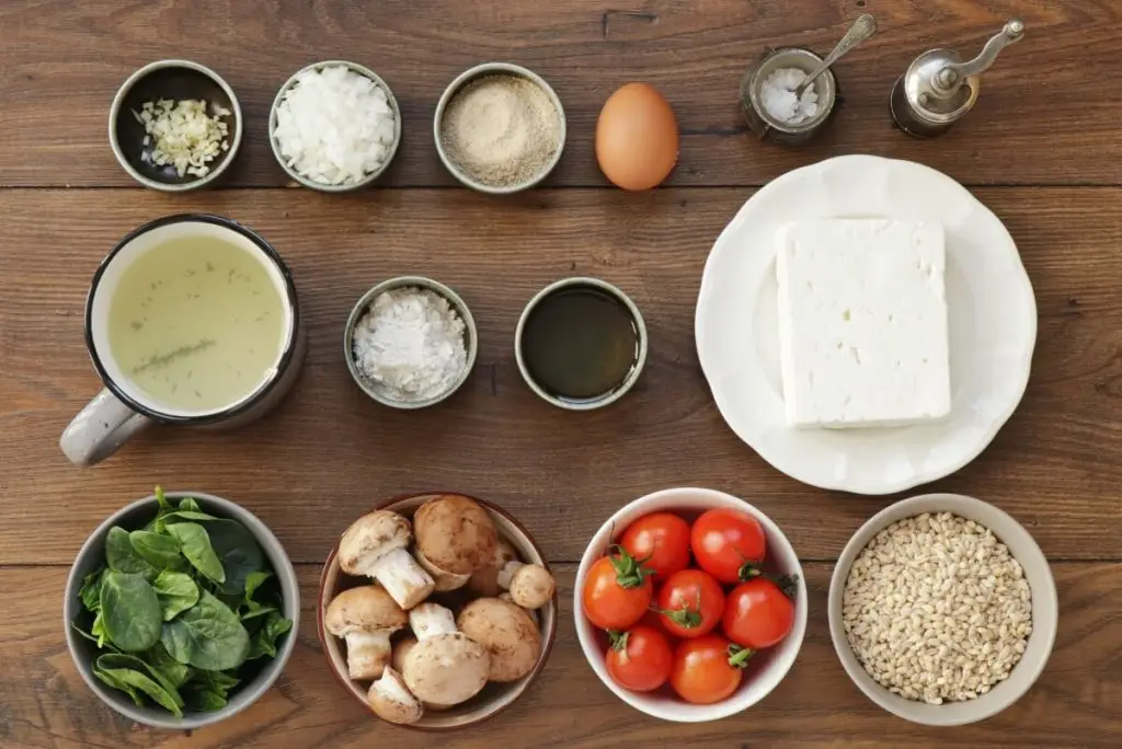 Ingredients for Pearl Barley Risotto