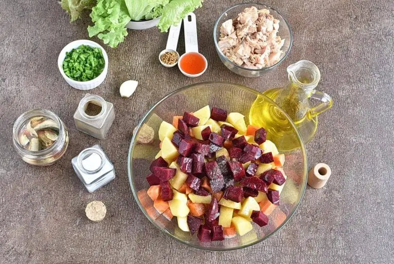Step 2 - Salmon & Roasted Vegetable Salad