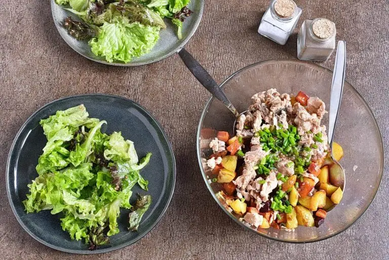 Step 6 - Salmon & Roasted Vegetable Salad