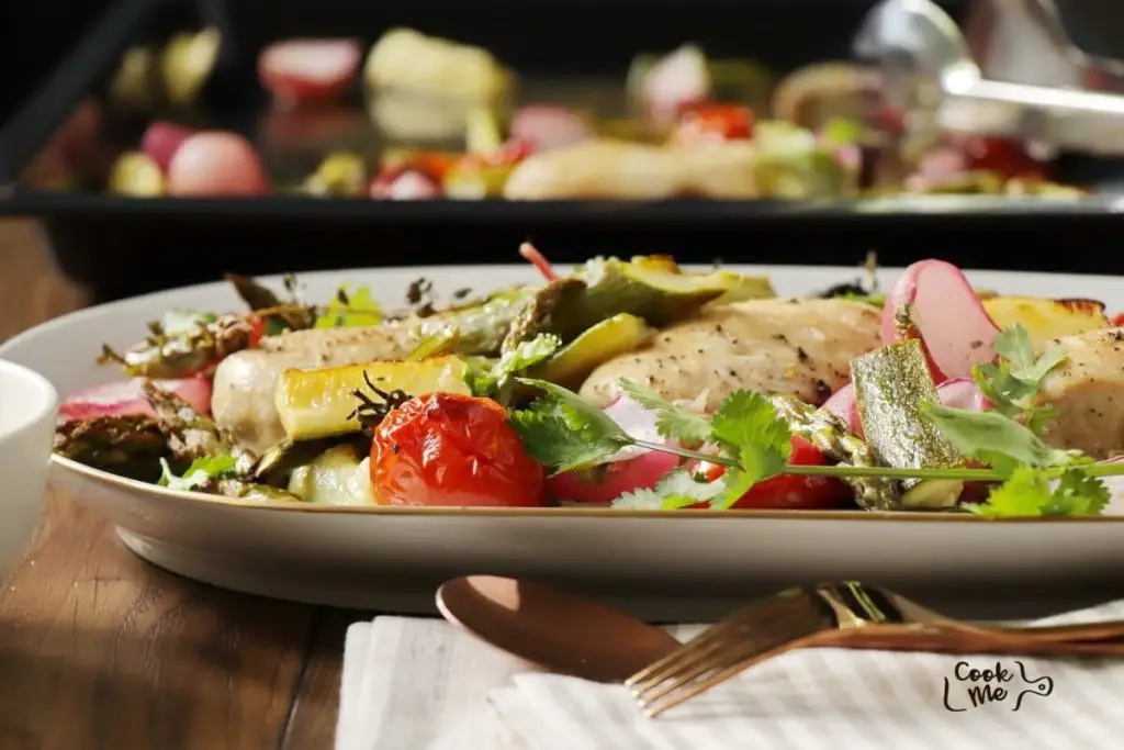 Sheet-Pan Chicken with Spring Vegetables