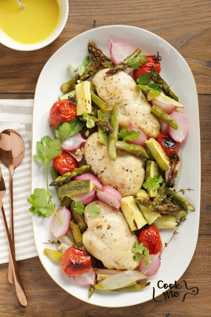 Sheet-Pan Chicken with Spring Vegetables